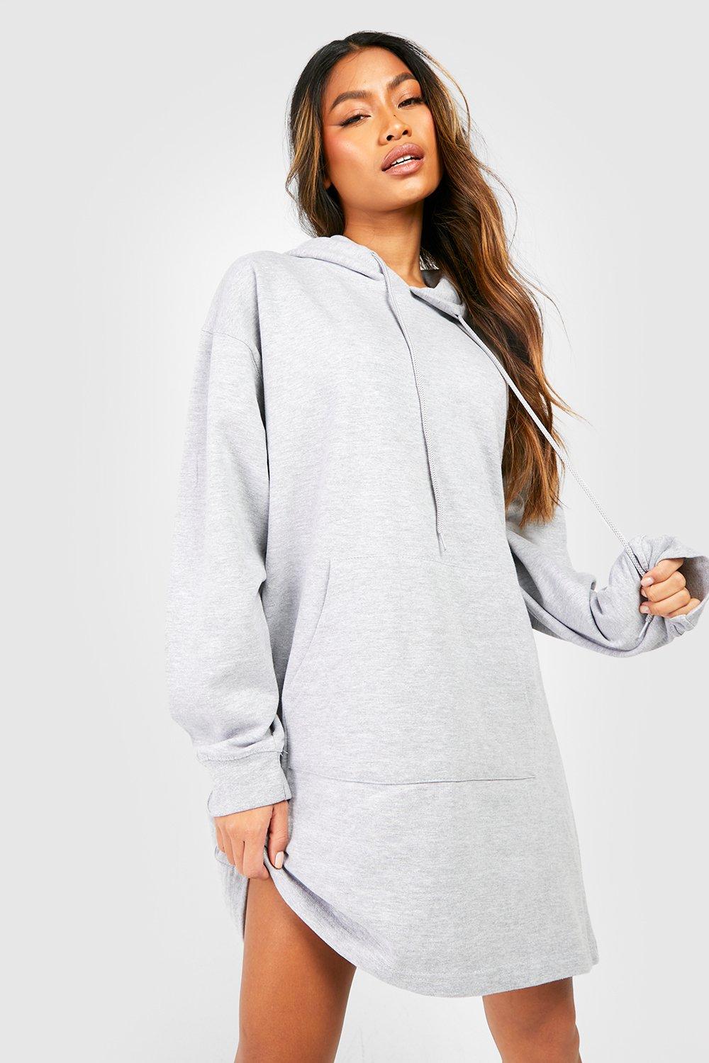 Hoodie cheap dress boohoo